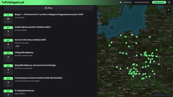 Realizacja serwisu z kalendarzem biegów Tupobiegasz